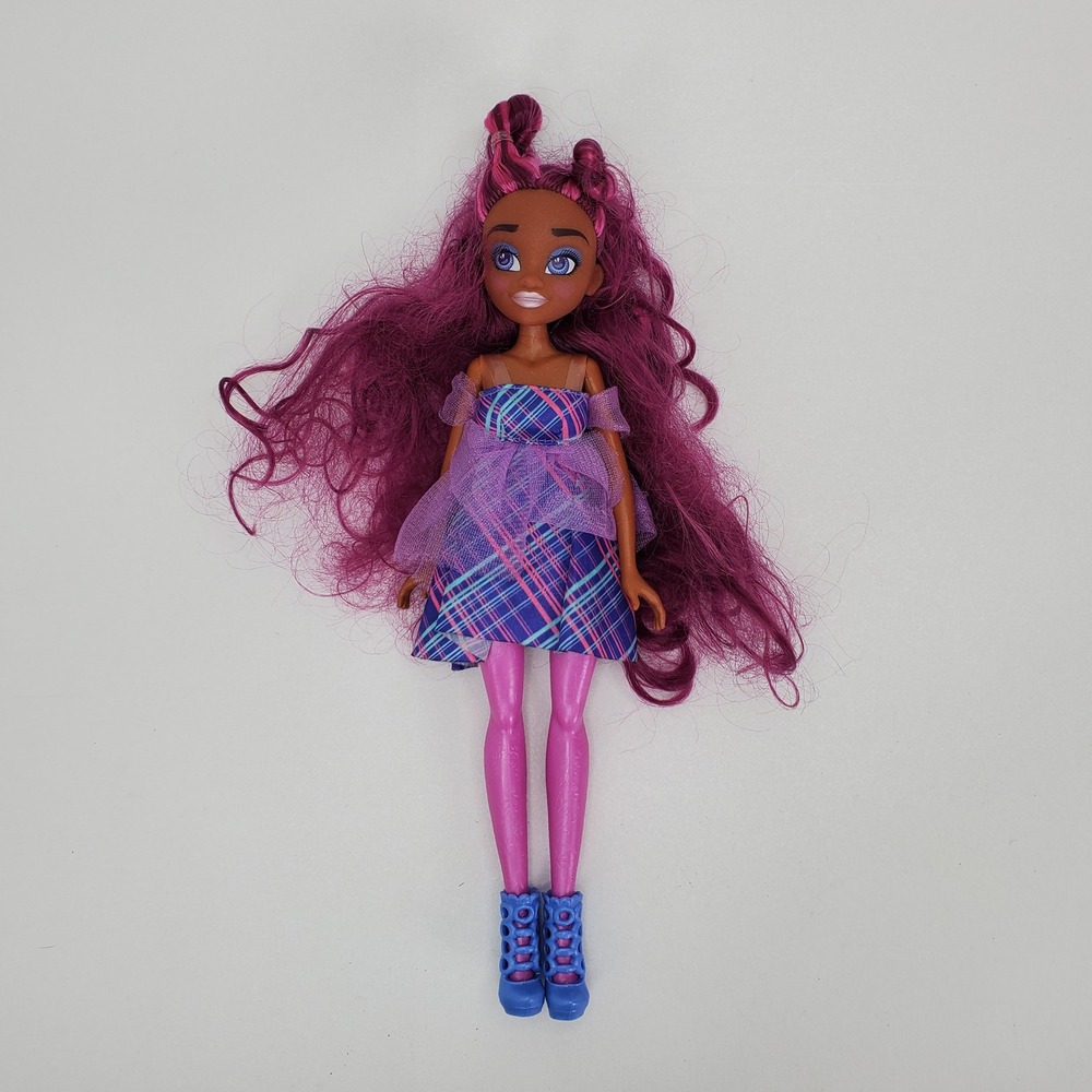 Monster High Clawdeen Wolf Doll Purple Plaid Dress Blue Heels 12 Inch Toy